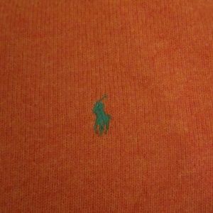 POLO RALPH LAUREN CASHMERE ORANGE SWEATER